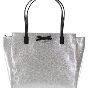 Kate Spade Mavis Street Taden Silver Tote